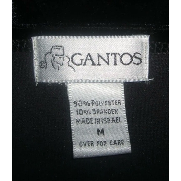 Vintage 90's Gantos Blouse Black Crushed Velvet Goth Gothic Grunge egirl ALT y2k - Picture 7 of 9